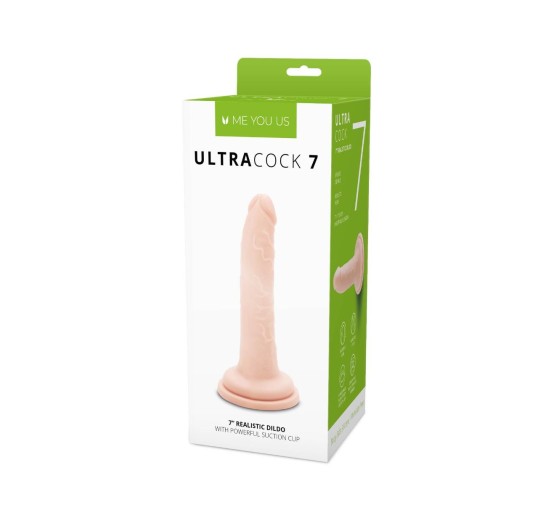 Gruby żylasty penis realistyczny przyssawka 18 cm